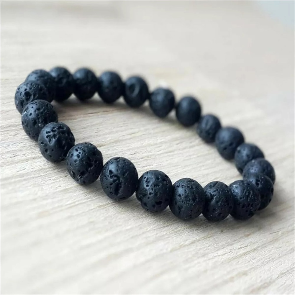 GROUNDING Lavastone 8 mm bracelet - all sizes!